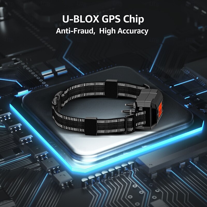 GPS Electric Dog Fence Collar Portable Wireless Updated AI Scene Recognition Dog Fence Adjustable Warning Strength Radius 33-999 Yards Rechargeable Smart Electric4