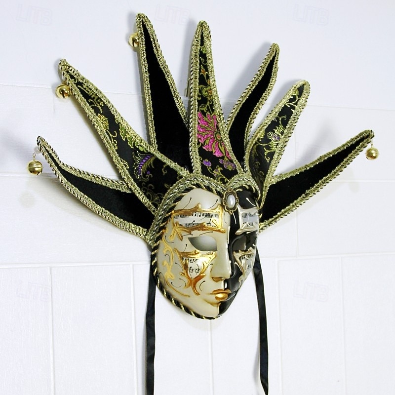 Halloween Venetian Mask Volto Larva Carnival Mask Full Face Adults' Men's Halloween Carnival Mardi Gras Party Masquerade Carnival of Venice Easy Halloween Costumes Dress Up2