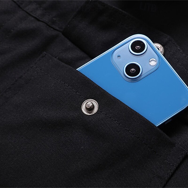 Men's Winter Jacket Fleece Jacket Casual Jacket Daily Vacation Thermal Warm Pocket Fleece Fall & Winter Plain Fashion Streetwear Lapel Regular Black Yellow Army Green Dark Blue Dark Gray Jacket3