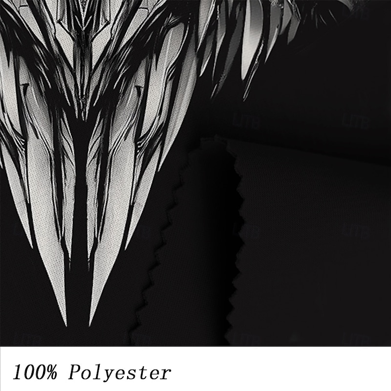 Men's 3D Print Gothic Horror Feathers Sweatshirt Sweatshirt Long Sleeve Sweatshirt Crew Neck Fashion Daily Casual 3D Printing Holiday Going out Streetwear Crewneck 3D Print Winter Spring &  Fall3