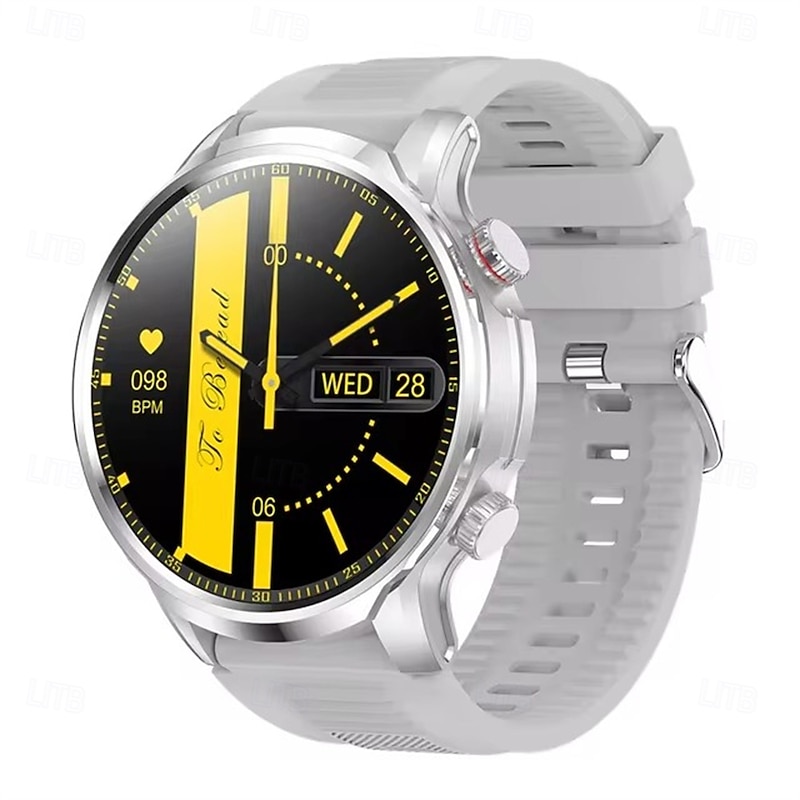 EX100 Smart Watch 1.95 inch Smartwatch Fitness Running Watch Bluetooth Pedometer Call Reminder Fitness Tracker Compatible with Android iOS Women Men Long Standby Hands-Free Calls Waterproof IP 672