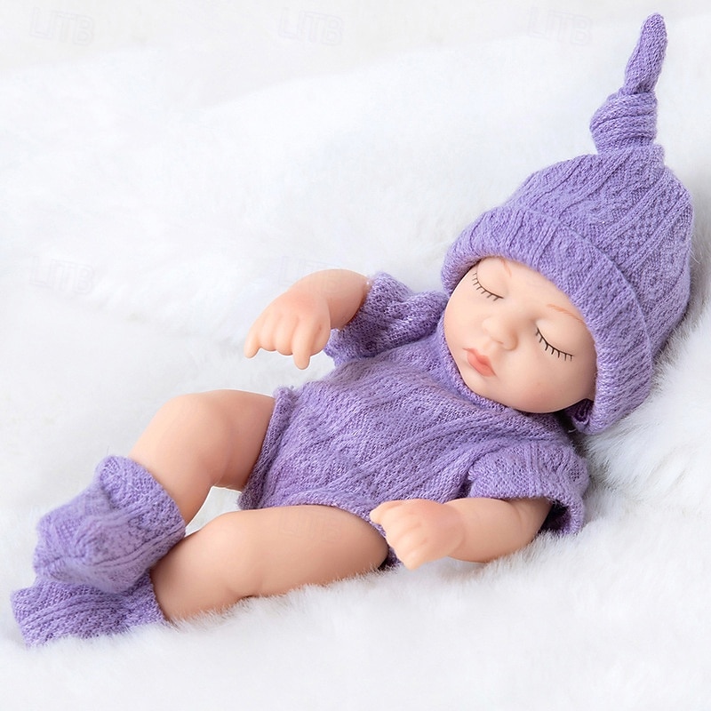 7inch/18cm New Realistic Rebirth Soft Doll And Mini Sleep Of Clothes Christmas Gift Halloween Gift