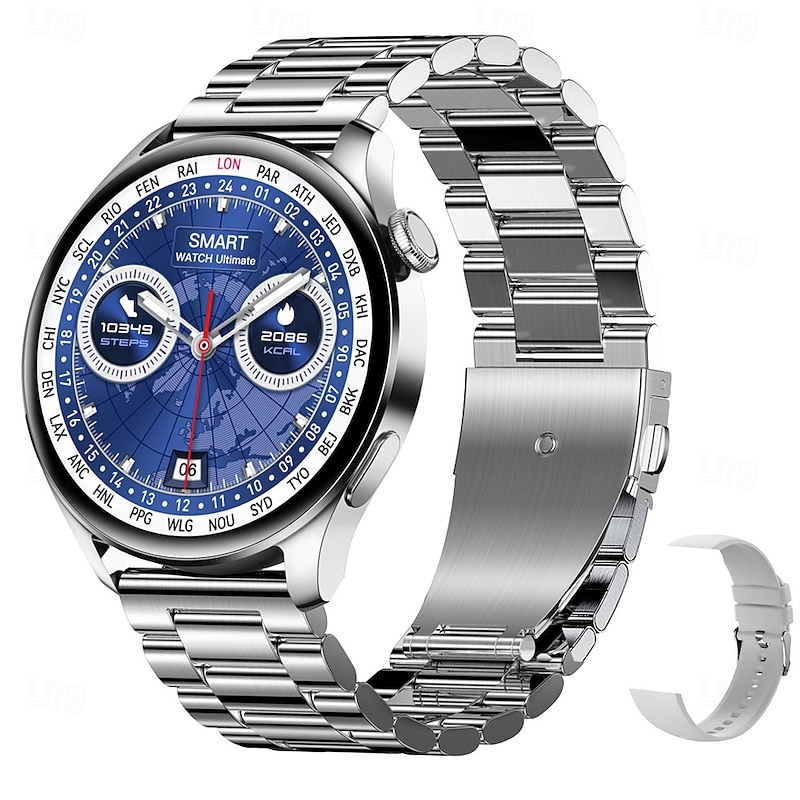 iMosi 1.53 inch Smart watch Fitness Running Watch Bluetooth Pedometer Call Reminder Sleep Tracker Compatible with Android iOS Women Men Hands-Free Calls Waterproof Media Control IP 672