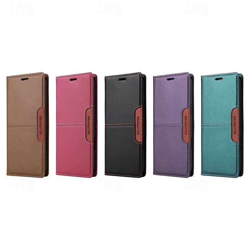 Phone Case For iPhone 16 15 14 Pro Max Plus 13 12 11 Pro Max Flip Cover with Stand Holder Card Slot Shockproof Retro TPU PU Leather