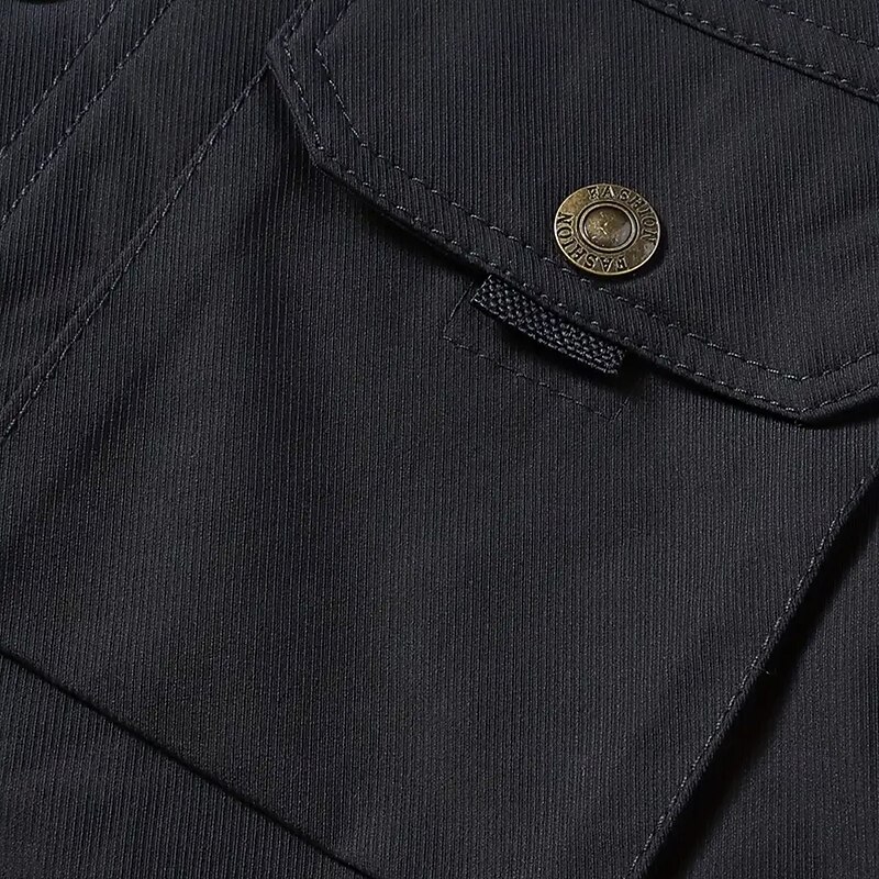 Men's Animal Horse Embroidered Fleece Jacket Sherpa Trucker Jacket Work Cargo Jacket Turn-Down Collar Warm Winter Cotton Jacket Vintage Casual Sports Outdoor Coat Multi-Pockets4