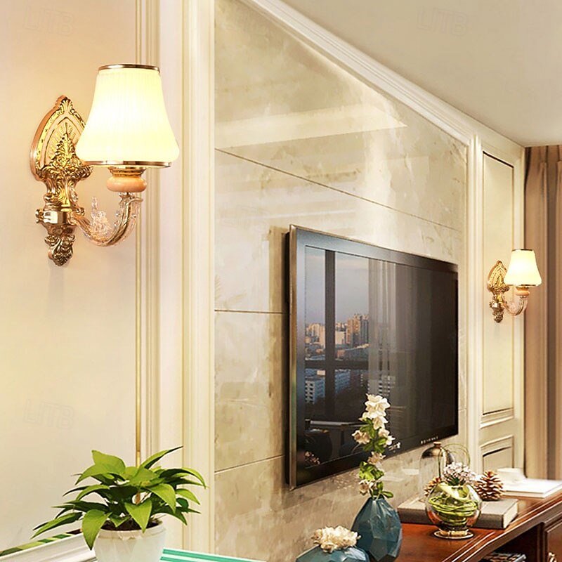 Matte Traditional / Classic Nordic Style Wall Lamps Wall Sconces Living Room Shops / Cafes Iron Wall Light 220-240V