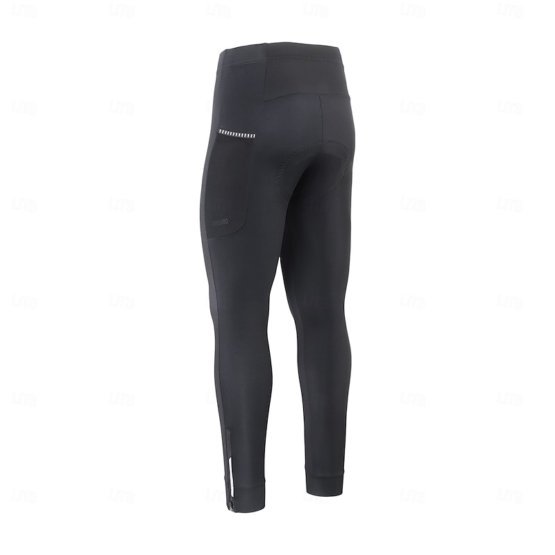 Arsuxeo Men's Cycling Tights Cycling Pants Bike Pants Bike Tights Leggings Form Fit Winter Mountain Bike MTB Road Bike Cycling Sports Warm Breathable Reflective Strips Sweat wicking Black Clothing3