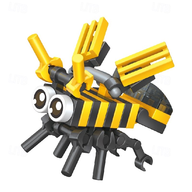 Party Favors for Kids Goodie Bags 12PCS Mini Building Blocks Insect World Animal Building Blocks SetBuilding Sets Stem Toys for Birthday Party GiftGoodie Bags PrizeCake Topper2