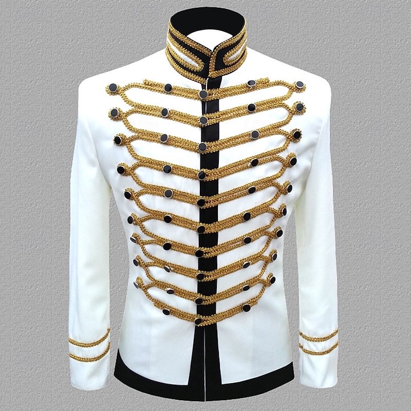 Retro Vintage Rococo Coat Masquerade Circus Jacket Prince Aristocrat Fancy Dress Men's Carnival Masquerade Event / Party Adults' Coat Spring Fall & Winter