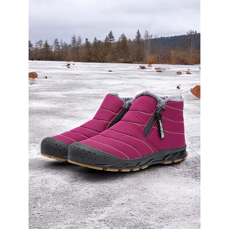 Women's Waterproof Warm Winter Ankle Boots with Plush Lining – Non-Slip Outdoor Snow Shoes for Cold Weather2