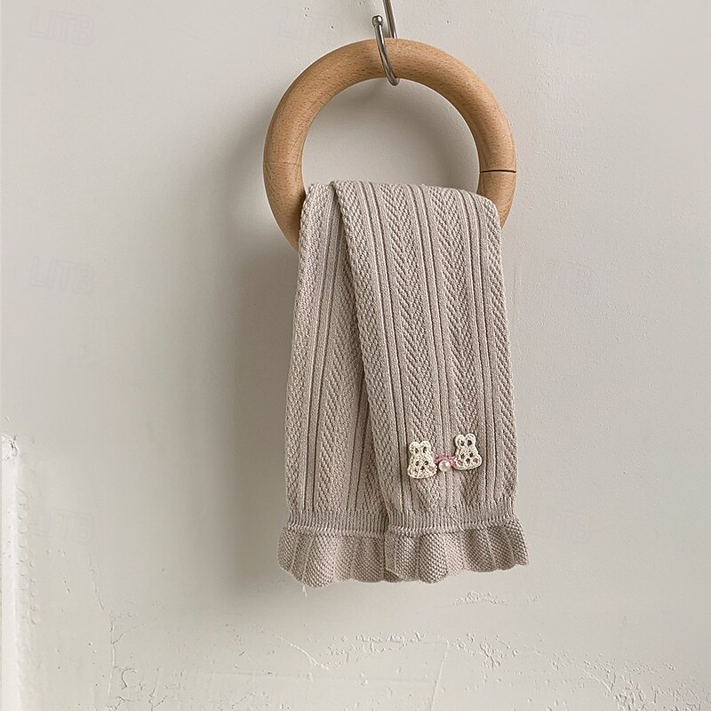 Kids Girls' Leggings Solid Color Daily School 4 years+ Spring Black White Yellow4