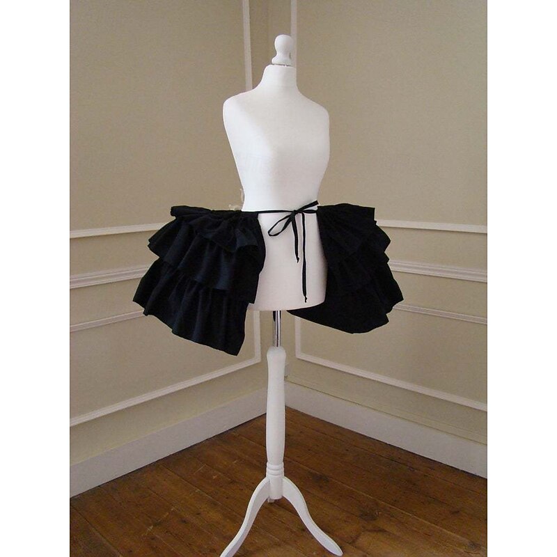 Rococo Victorian Princess Petticoat Hoop Skirt Under Skirt Tulle Skirt Solid Color Fancy Dress Women's Royal Masquerade Event / Party Prom Adults' Skirt3