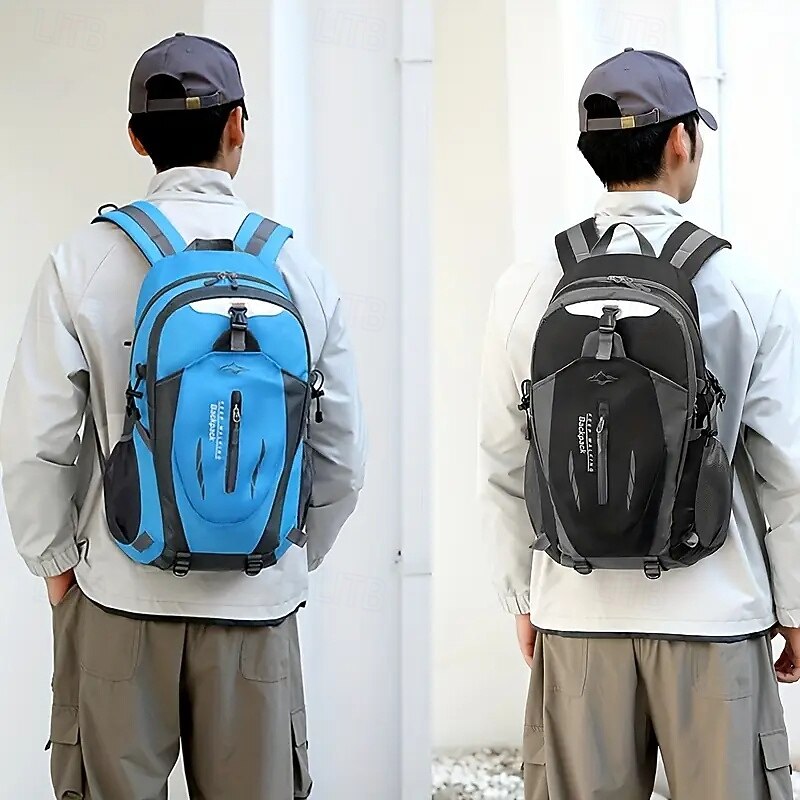 20-35 L Daypack Rucksack Zipper Multi Pocket Wearable Durable Outdoor Hiking Camping Military Nylon Black Red Blue2