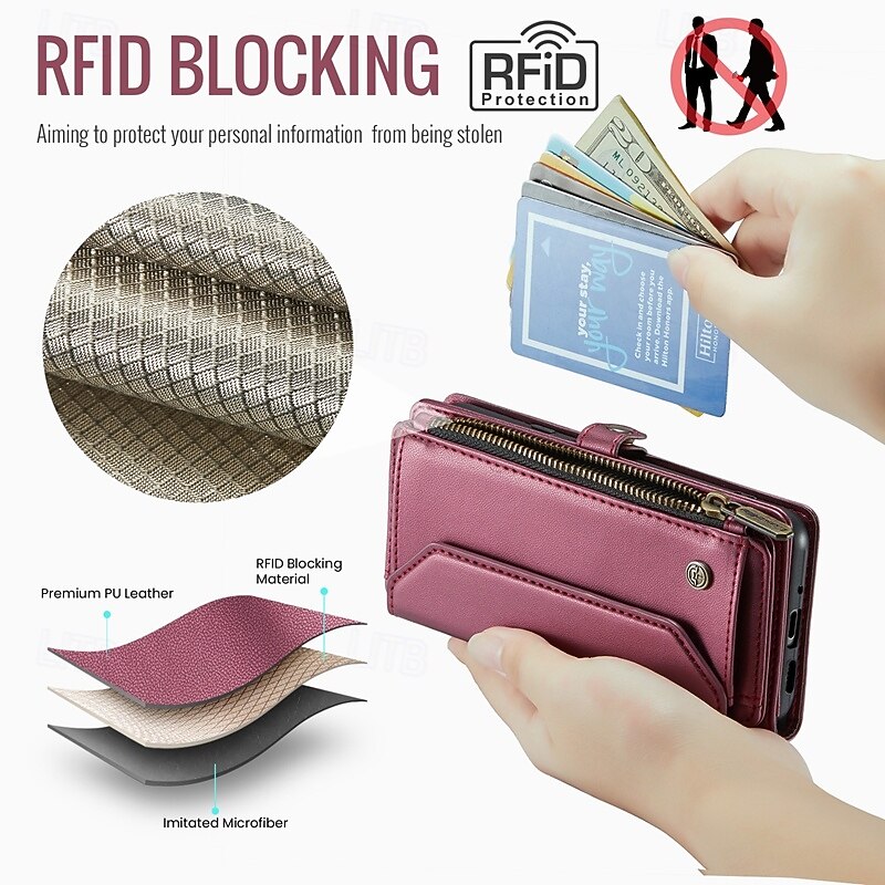 Phone Case For Google Pixel 9 Pro Pixel 9 Pro XL Pixel 8 Pro Pixel 8 Pixel 9 Wallet Case Magnetic Zipper Support Wireless Charging Retro TPU PC4