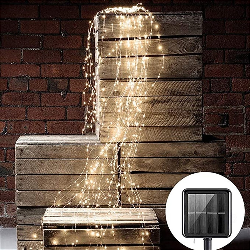 Christmas LED Firefly Bunch Lights, 2m 200 LEDs Waterfall Tree Vine String Lights Outdoor Christmas Garland for Holiday Christmas Decoration3