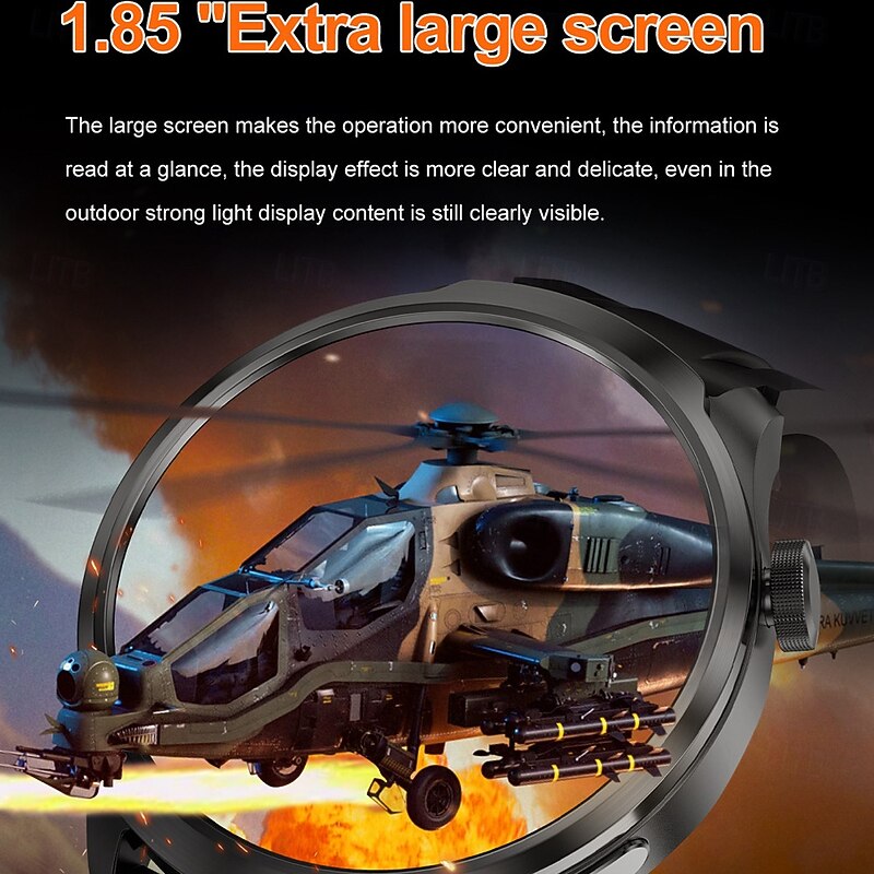 696 DK69 Smart Watch 1.85 Bluetooth Fitness Tracker with Temperature Monitor Camera Call Sleep Reminder Android iOS Compatible4