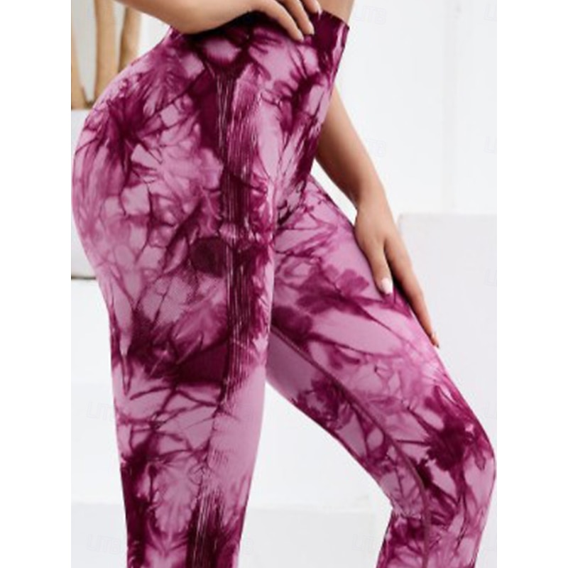 Women's Normal Slim Cozy Leggings Casual Daily Full Length High Waist Graphic Print Butt Lift Tummy Control Stretchy Sport Black Red Blue Spring Fall Skinny3