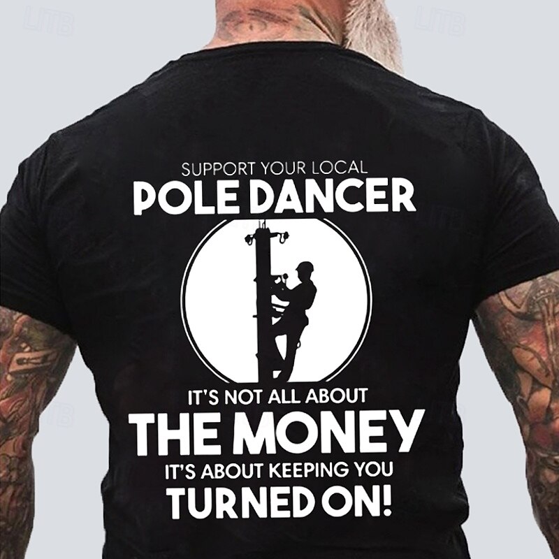 Men's Funny Slang T Shirt Short Sleeve T shirt 3D Print Crew Neck Shirt Fashion Athleisure Street Sports Outdoor Daily Black Blue Green Summer Spring Clothing Apparel S M L XL XXL XXXL4