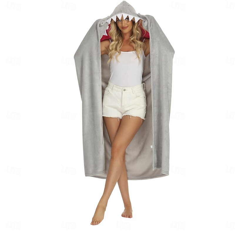 Adults' Solid Color Oversized Hoodie Blanket Cartoon Onesie Pajamas Kigurumi Pajamas Cute For Men and Women Carnival Masquerade Cartoon3