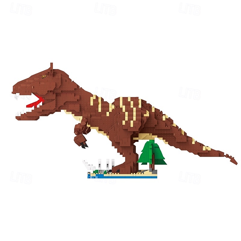 Jurassic Dinosaur Micro Building Blocks 2290pcs Carnotaurus DIY Mini Diamond Blocks Bricks Toy Dinosaur for Boys Age 8-12 9 10 11 12 13 14 15 16 Teens Adults3