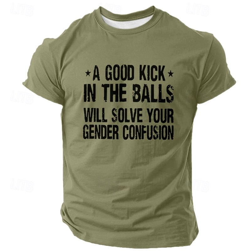 Men's Funny Slang T Shirt Short Sleeve T shirt 3D Print Crew Neck Shirt Fashion Athleisure Street Sports Outdoor Daily Black White Yellow Summer Spring Clothing Apparel S M L XL XXL XXXL2