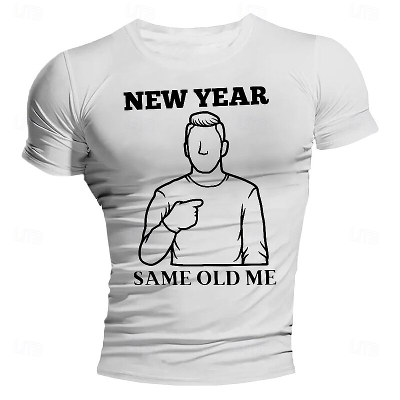 Men's Funny Slang T Shirt Short Sleeve T shirt 3D Print Crew Neck Shirt Fashion Daily Street Daily White Red Blue Summer Spring Clothing Apparel S M L XL XXL XXXL3