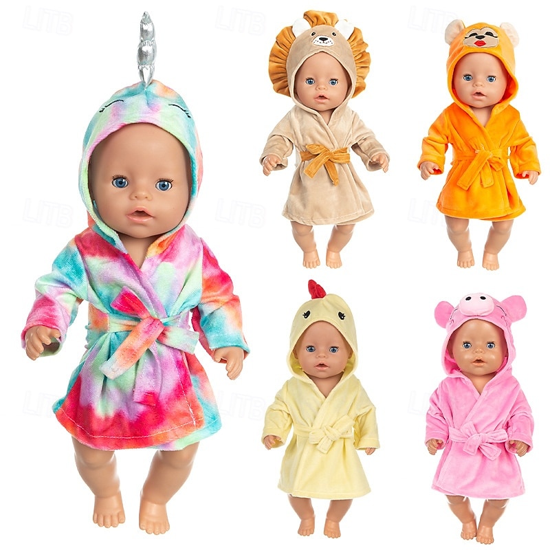 Dolls Outfit For 18 inch 43cm Baby Doll Cute Jumpers Rompers Doll Clothes(WITHOUT DOLL)