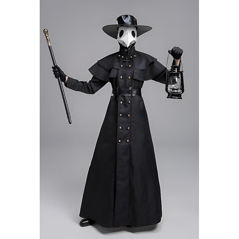 Plague Doctor Halloween Cosplay Costume Medieval Vacation Dress Adults' Men's Women's Mardi Gras Festival Easy Halloween Costumes Dress Up
