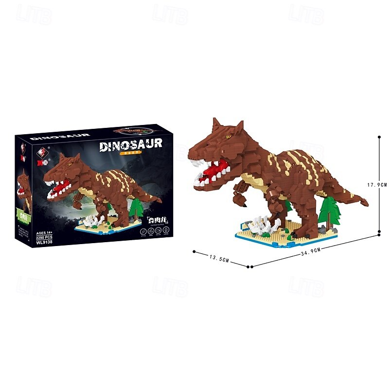 Jurassic Dinosaur Micro Building Blocks 2290pcs Carnotaurus DIY Mini Diamond Blocks Bricks Toy Dinosaur for Boys Age 8-12 9 10 11 12 13 14 15 16 Teens Adults4