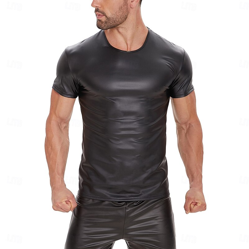 T-shirt Skin Suit Carnival Costume Men's Matte Spandex Costume for Performance Club Pole Dance Halloween Carnival Adults'4