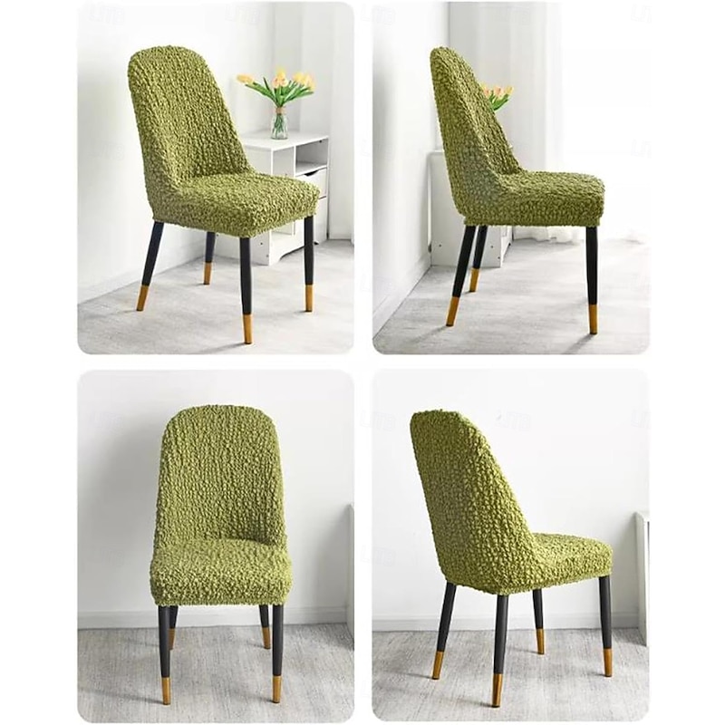 Stretch Dining Chair Cover Durable High Back Dining Chair Cover Elastic Slipcover Perfect for Protecting and Refreshing Your Dining Room Chairs Adds Comfort and Style to Any Dining Space Decor3