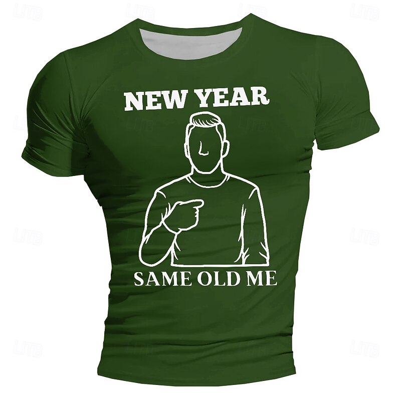 Men's Funny Slang T Shirt Short Sleeve T shirt 3D Print Crew Neck Shirt Fashion Daily Street Daily White Red Blue Summer Spring Clothing Apparel S M L XL XXL XXXL4