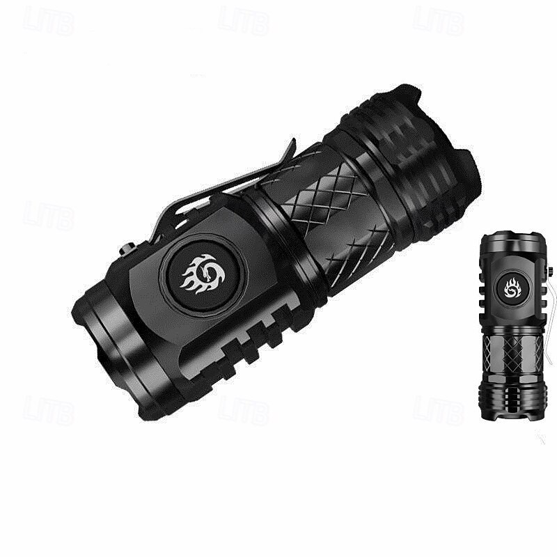 Three-eye Small Flashlight with High-brightness LED Light for Home and Outdoor UseLong-lasting Battery Life Easy to Carry Rechargeable Mini Lartern Flashlight Camping Light3