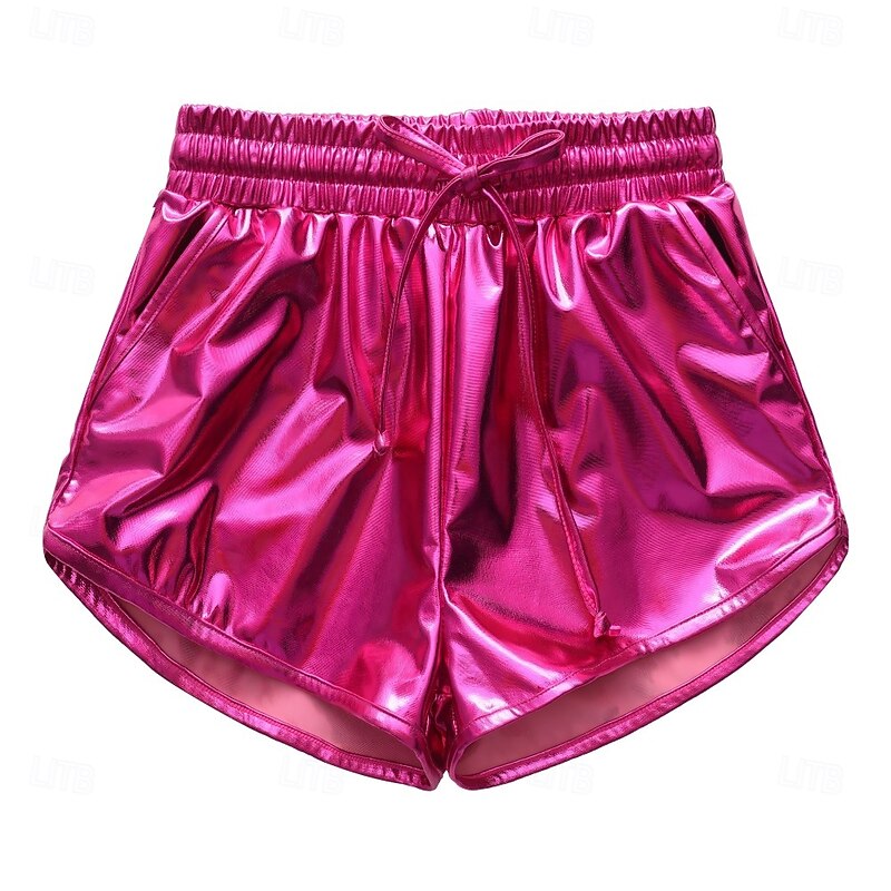 Girls Metallic Shorts Shiny Hot Pants Sparkly Dance Outfits Short Pants