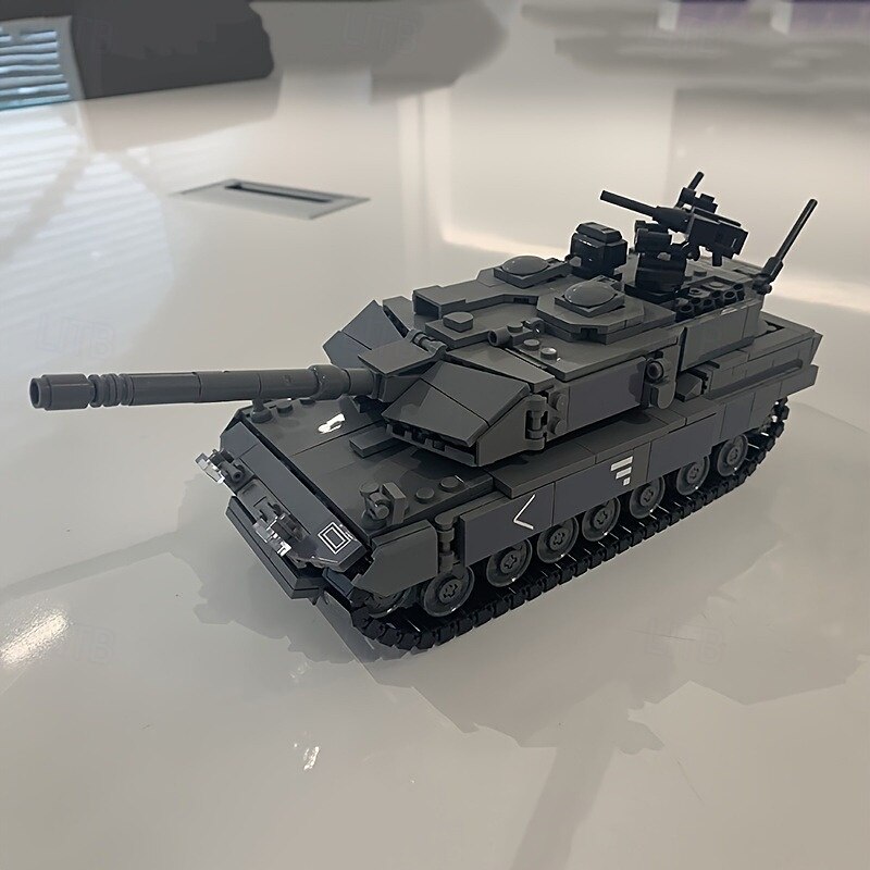 898pcs City SWAT Police Rotating Crawler Tank Model - Authentic Building Blocks with 4 Soldier Figures Weapon Accessories and Stacking Bricks for Creative Play Ideal Christmas Halloween and Birth2