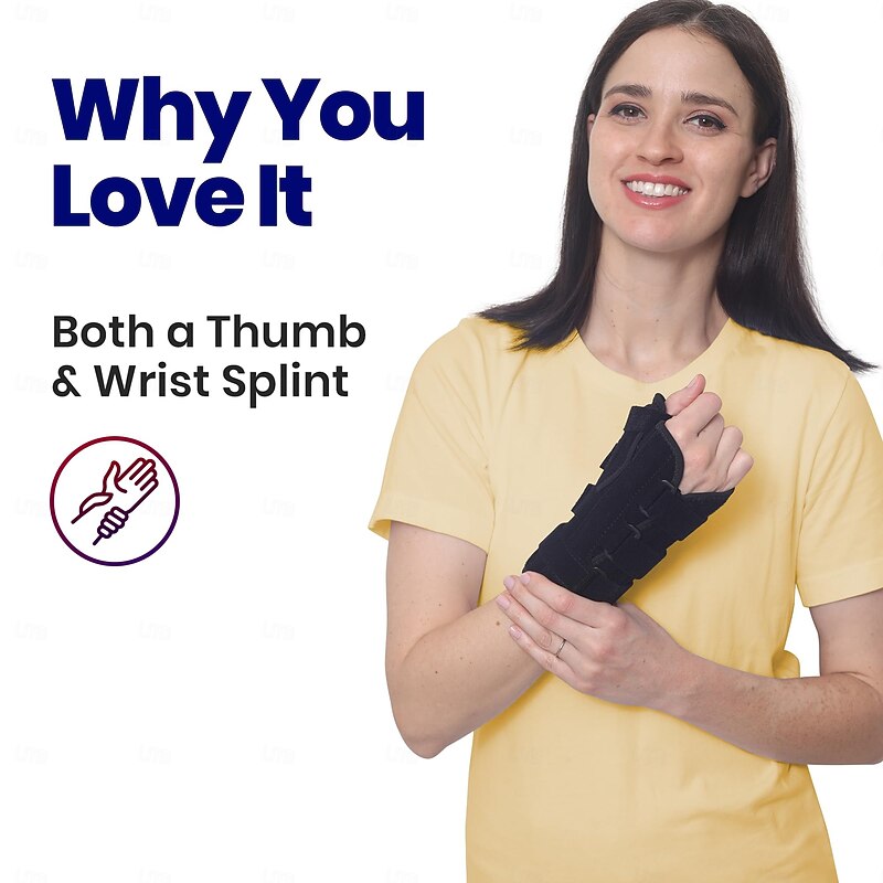 Thumb Spica Splint Right Hand  Wrist Brace  Wrist Splint and Thumb Splint to Support Sprains, Tendinosis, De Quervain's Tenosynovitis, Fractures Trigger Thumb Brace for Carpal Tunnel2
