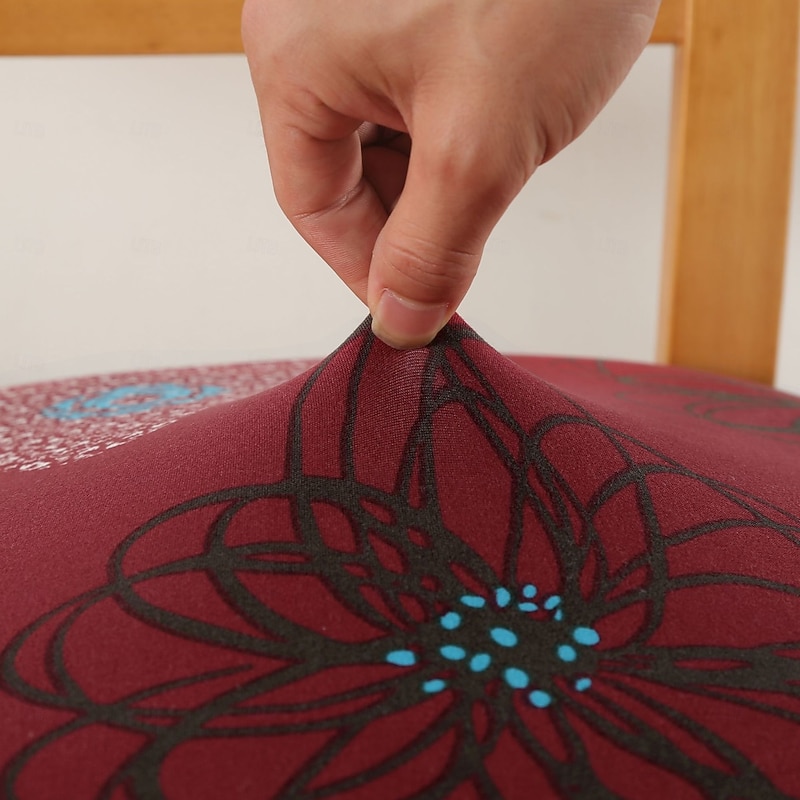 Chair Seat Cover Stretchy and Durable Slipcover Ideal for Protecting and Refreshing Chair Seats Adds Comfort and Style to Dining, Office, or Living Room Chairs2