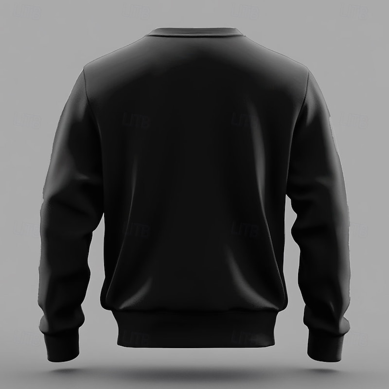 Men's Funny 'I'll Be In The Garage' Graphic Sweatshirt | Hobbies & Lifestyle Long Sleeve Crewneck for Car Guys & Mechanics2