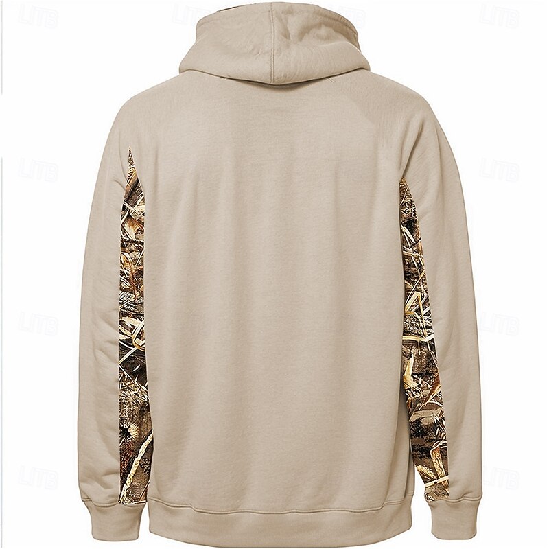 Men's Cowboy Deer Hoodies Fashion Daily Long Sleeve Hooded Holiday Travel Streetwear Brown Gray Drawstring Zipper Pocket Fall Winter Designer2