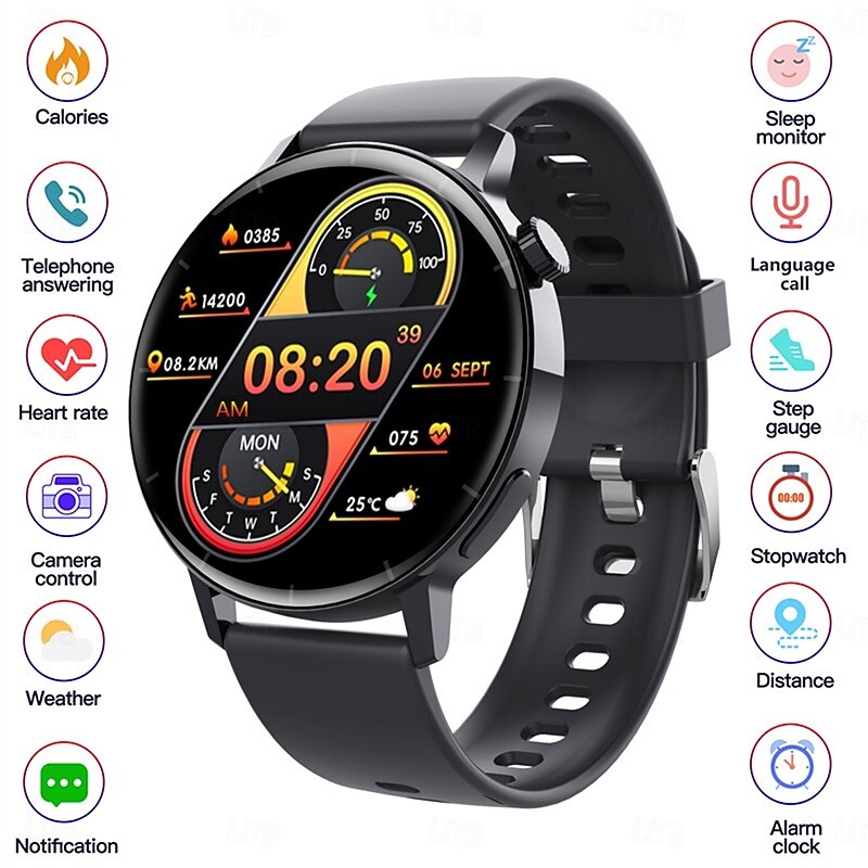 F22R Smart Watch Non-invasive Blood Glucose Monitoring Temperature Heart Rate IP68 Waterproof Sport Bracelet