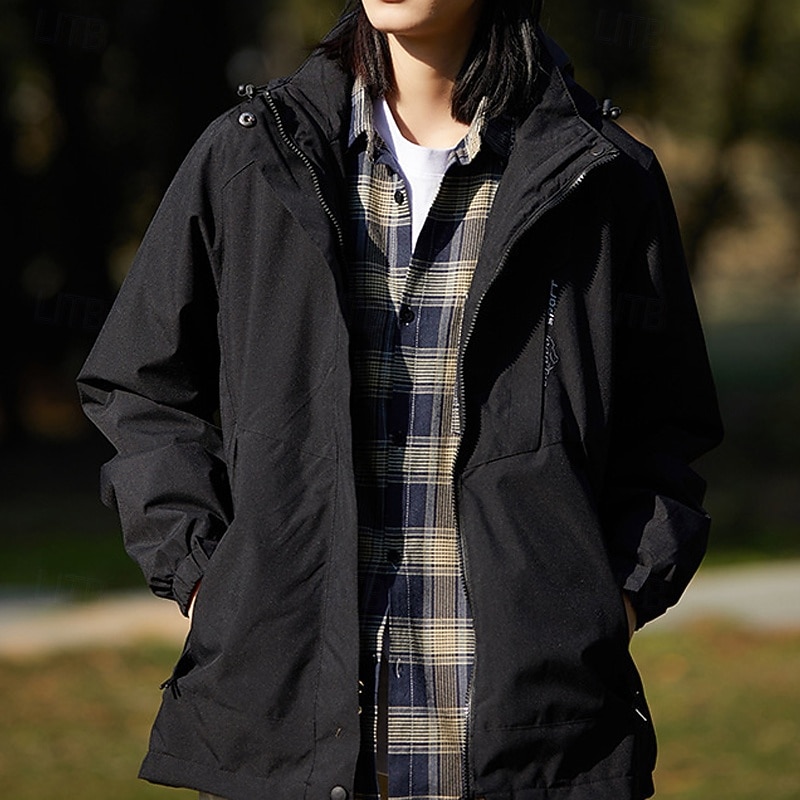 Women's Softshell Jacket Hiking Jacket Outdoor Windproof Water Resistant Lightweight Jacket Windbreaker Jacket Traveling Black Ivory Yellow Pink Red3