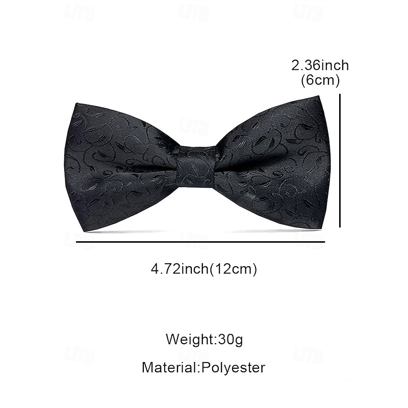Men's Paisley Pattern Bow Ties - Elegant Formal Ties for Weddings, Parties, and Business Events4