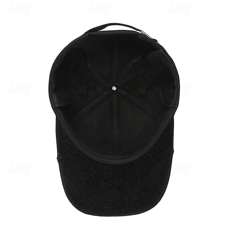 Men's Winter Hats Winter Warm Cap Winter Baseball Cap Black Dark Navy Polyester Adjustable Fashion Modern Contemporary Daily Wear Festival Plaid / Striped / Chevron / Round Solid / Plain Color4