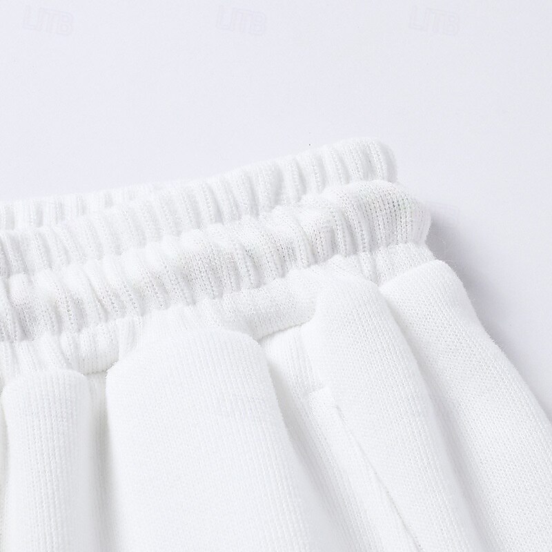 Men's Sherpa Fleece Pants Sweatpants Joggers Trousers Pocket Drawstring Elastic Waist Plain Comfort Warm Sports Outdoor Daily Fashion Casual Black White Micro-elastic3