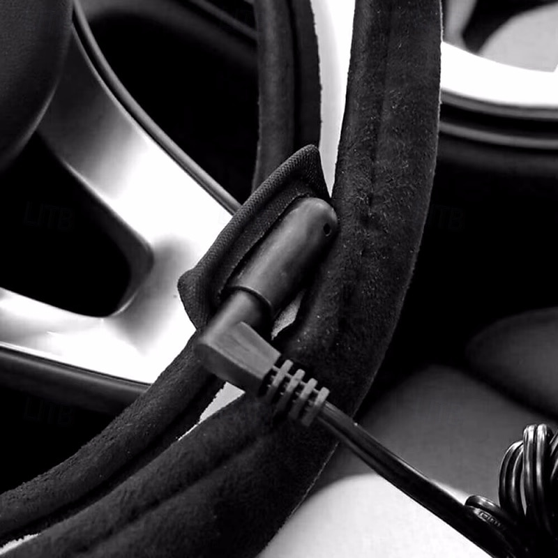 DC12V 38CM Car Heated Steering Wheel Cover Replacement Quick Heating Electrical Auto Steering Wheel Cover Car Accessories2