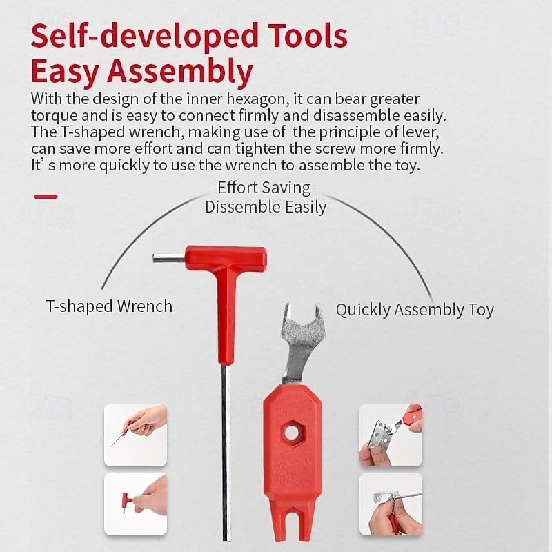 Racing Car for Boys Ages 8-12 Metal Building KitSTEM Building Toys for Boys Age 8-12Roadster Red Vehicle Car Model for Kids Boys 8 9 10 11 12-16 Years Old 265PCS3