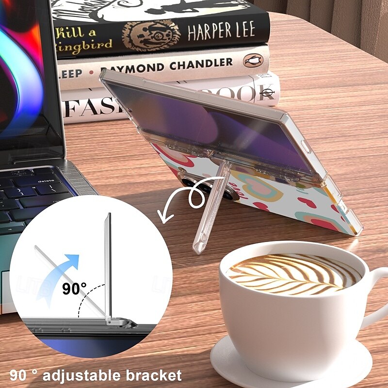 Phone Case For Z Fold 6 Wallet Case with Stand Holder Pencil Holder Shockproof Retro TPU PC3