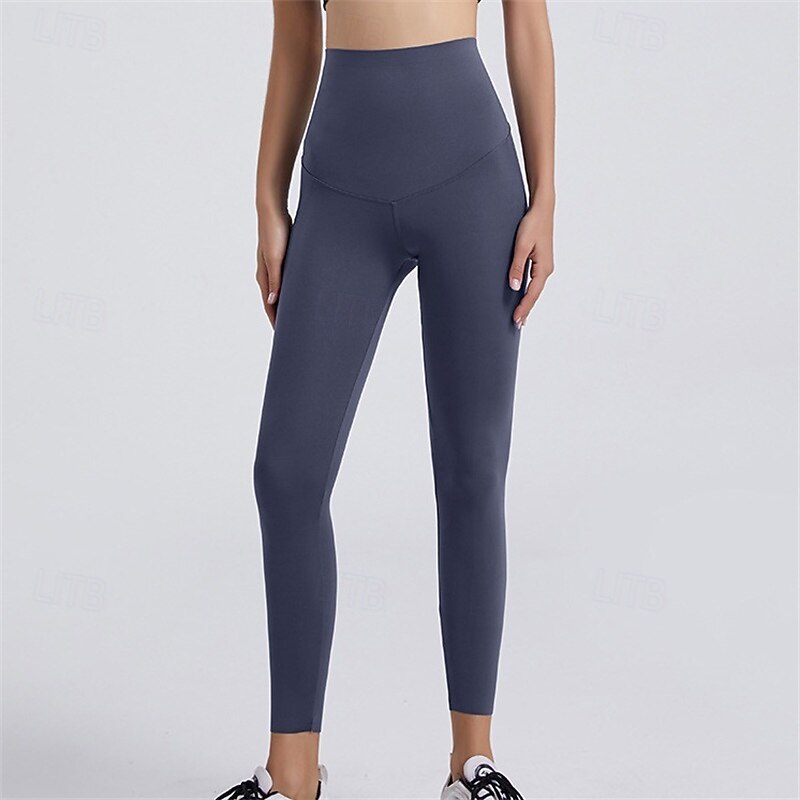 Women's Yoga Pants Fleece Lined Leggings Yoga Leggings Butt Lift Tummy Control High Waist Pilates Gym Workout Workout Tights Solid Color Yan pink Black Pink Fall Winter Sports Activewear Stretchy Slim2