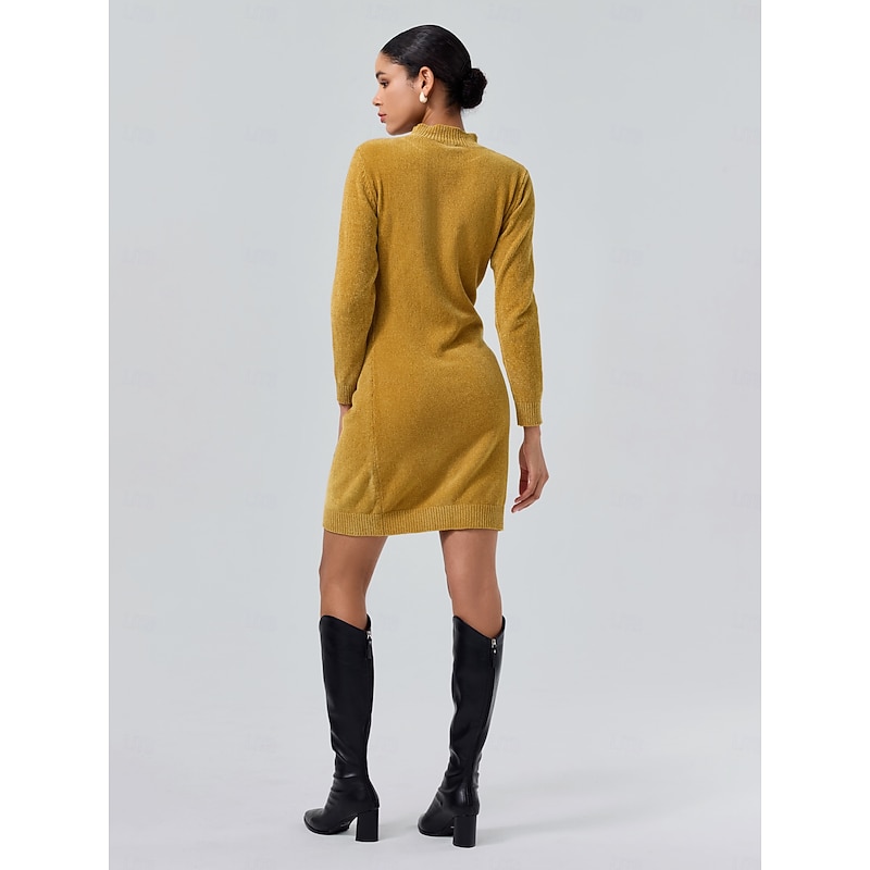 Chenille Urban Cleanfit Midi Sweater Dress2