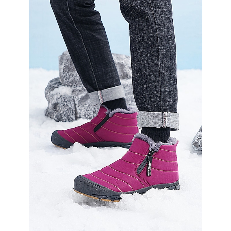 Women's Waterproof Warm Winter Ankle Boots with Plush Lining – Non-Slip Outdoor Snow Shoes for Cold Weather4